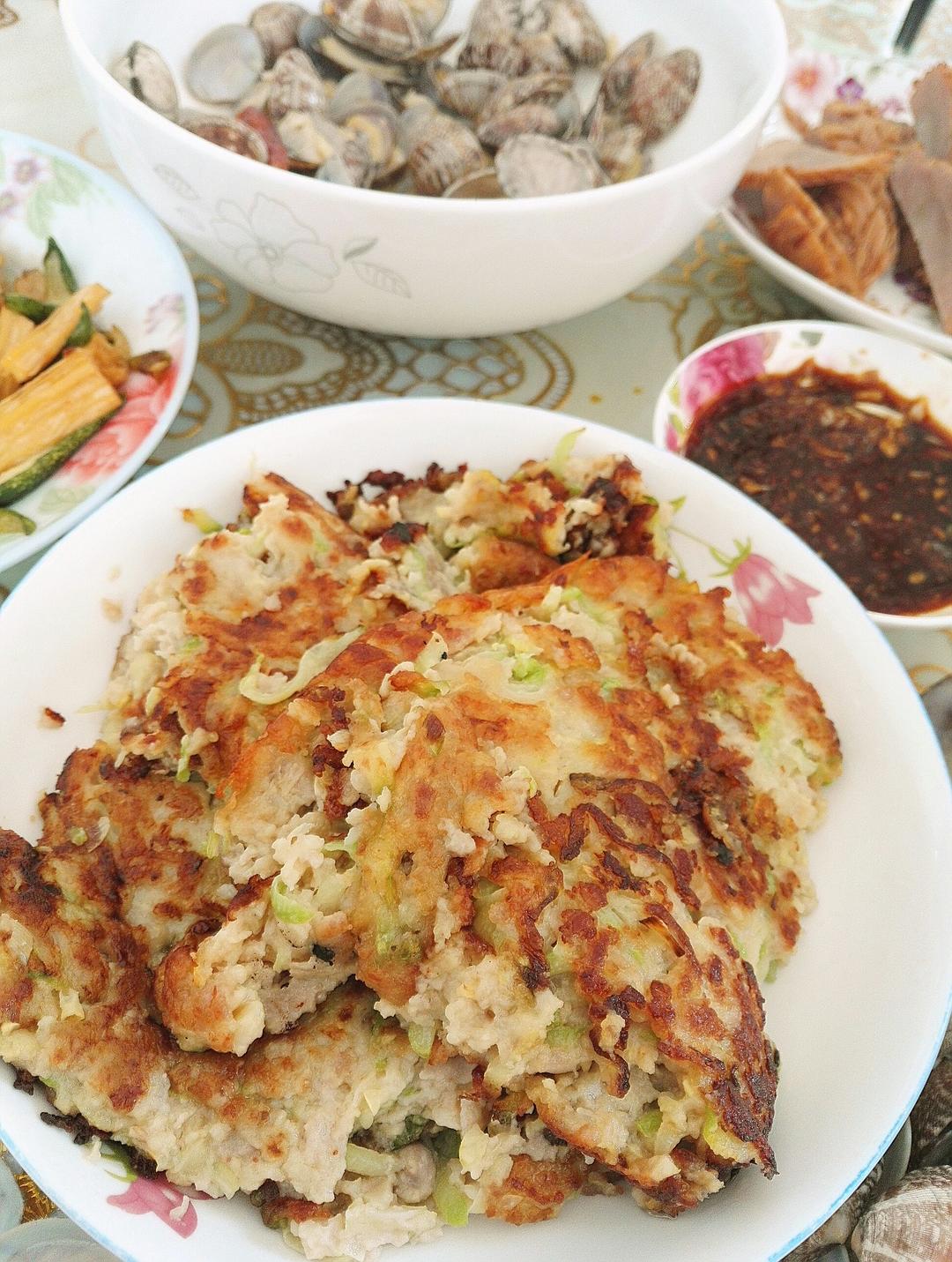 好吃到流泪的西葫芦蛋肉饼