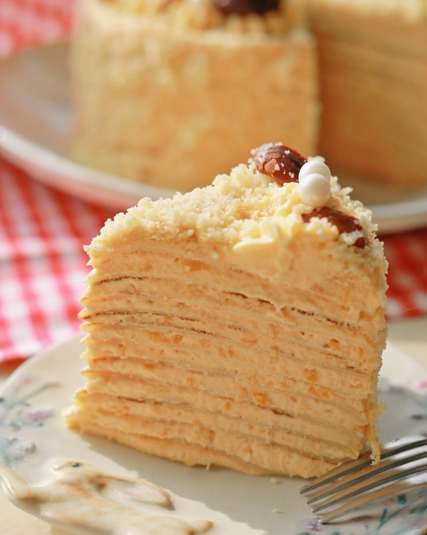 搬运《番薯千层蛋糕（sweet potato crepe cake）》by cooking tree