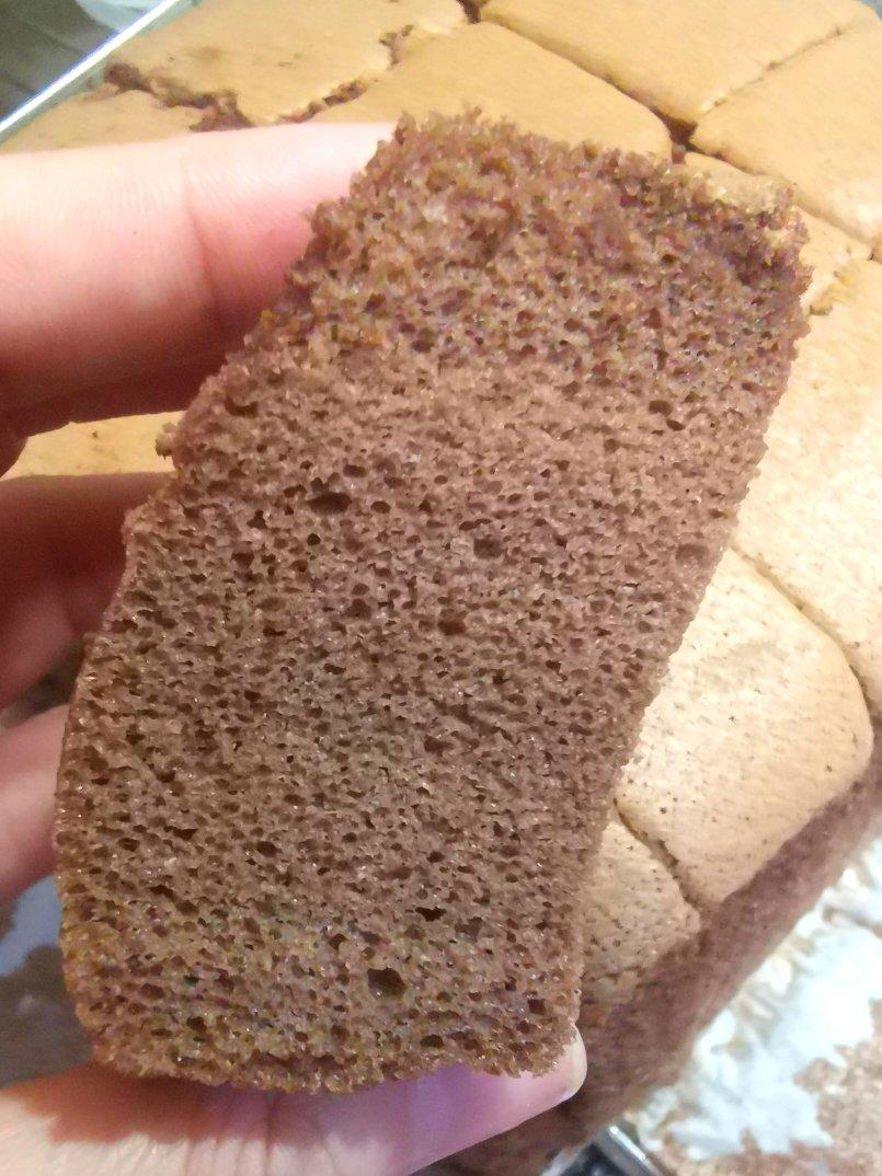 人吃人爱的网红古早蛋糕（附模具加高和制作小视频）