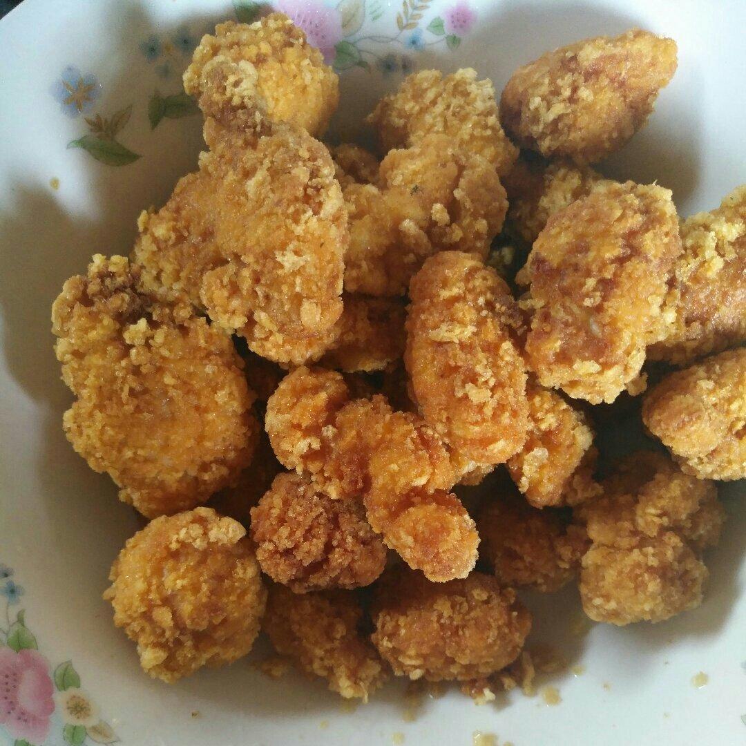 一架荼靡满园香做的酥炸鸡块