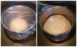纯素烘焙　荞麦核桃面包的做法 步骤3