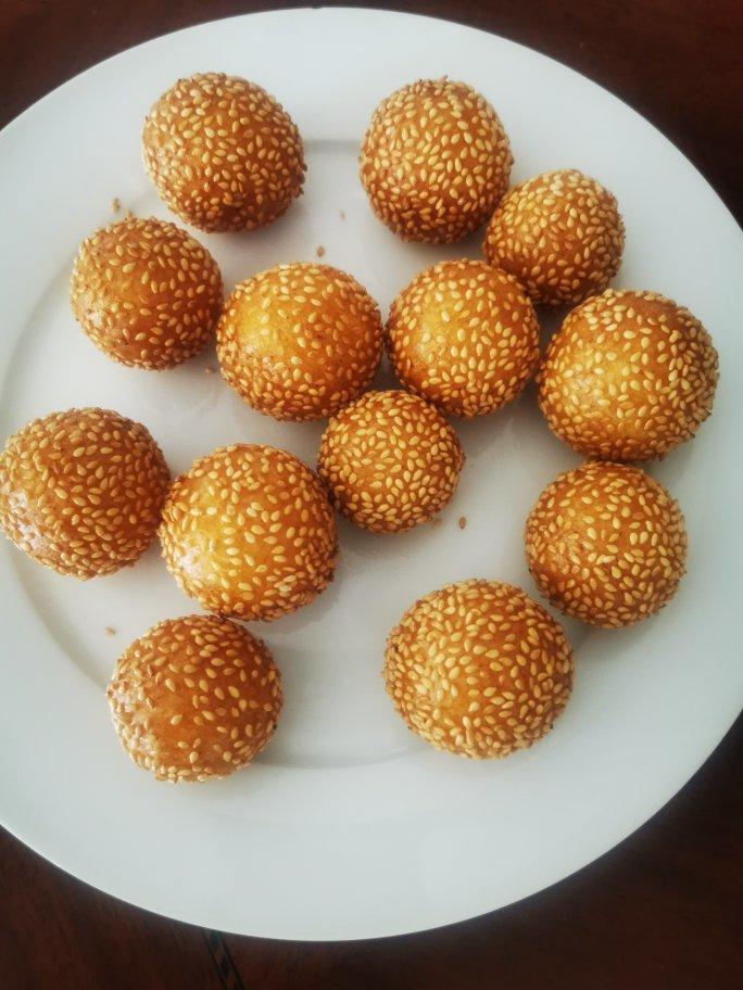 “南瓜芝麻球”聚餐必做小点心