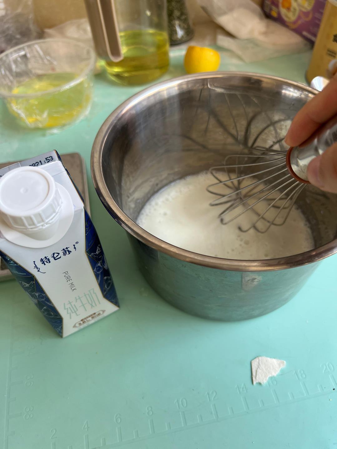 纯奶手撕吐司的做法 步骤1