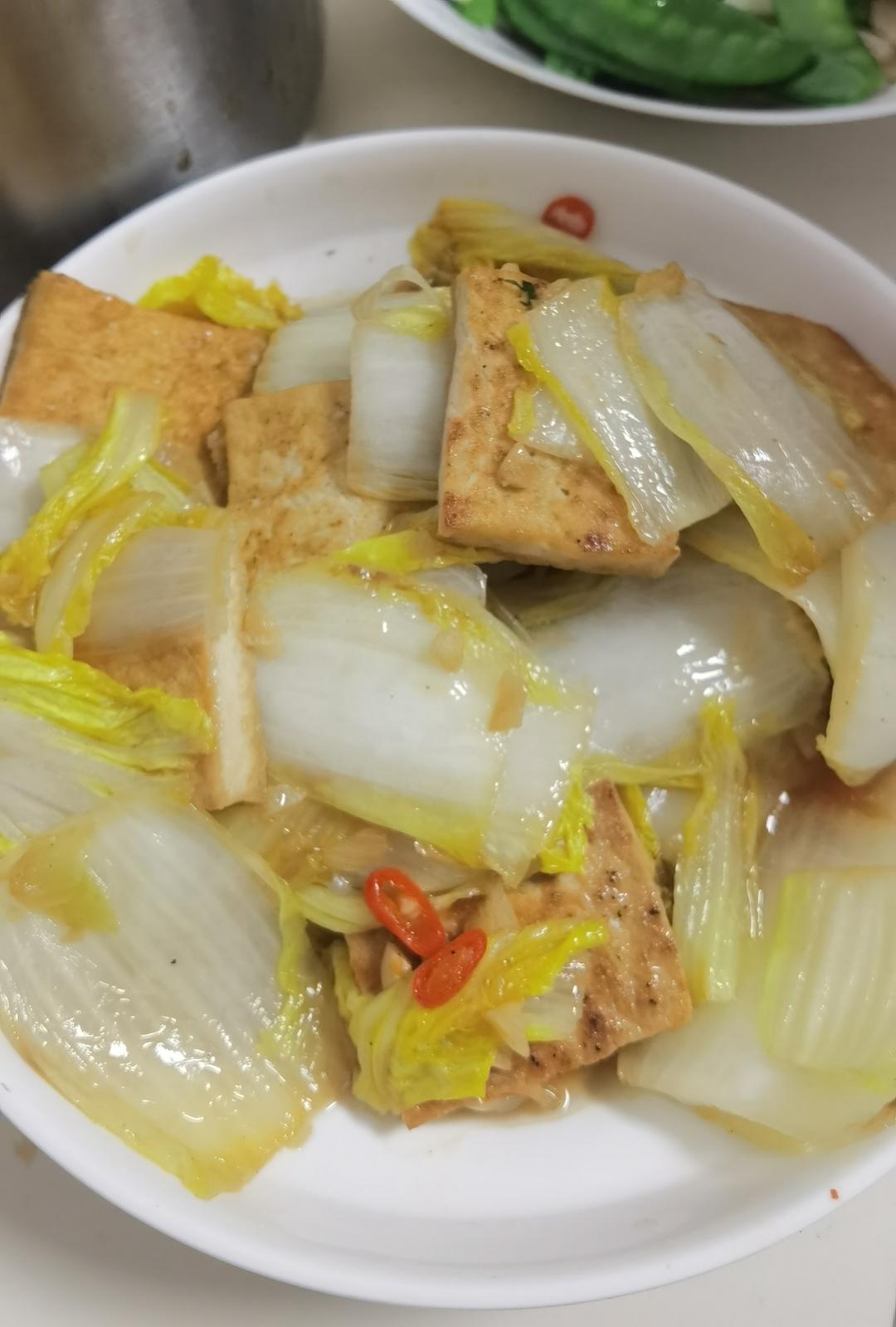 超级下饭的娃娃菜炖豆腐