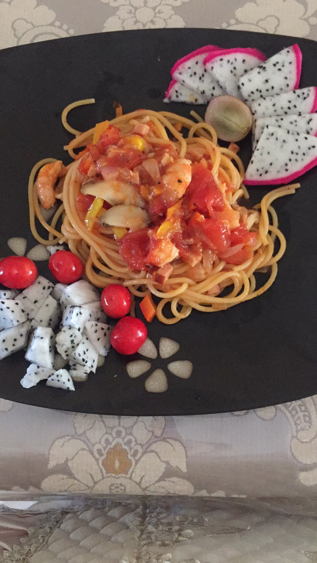 番茄海鲜意大利面的做法 步骤9