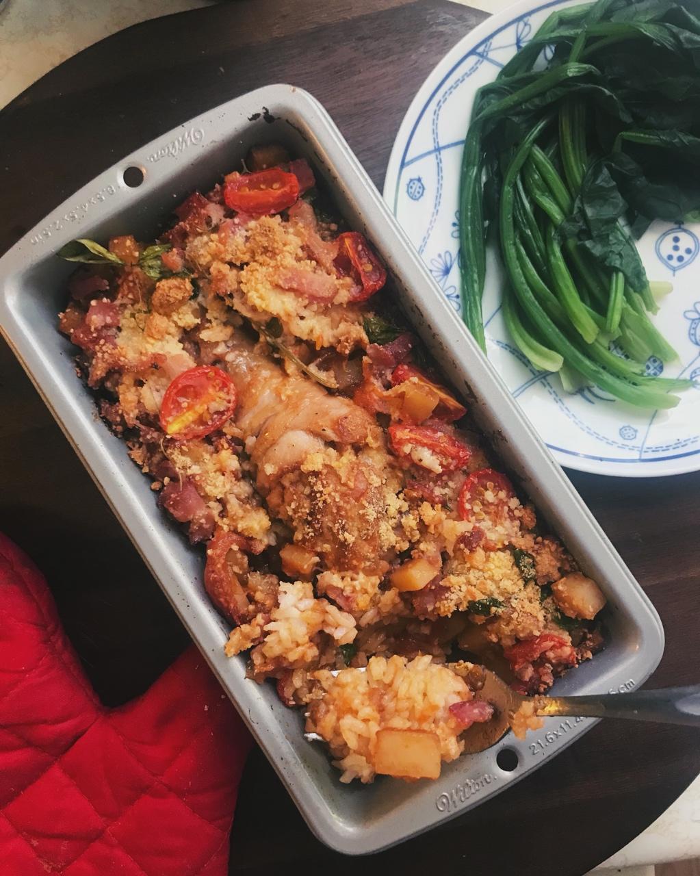 番茄鸡肉浓情焗饭【两人份】