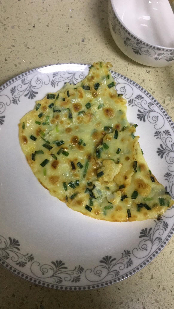 韭菜鸡蛋摊饼