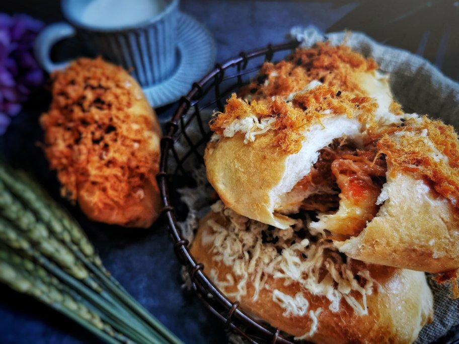 肉松沙拉酱面包（65度汤种）