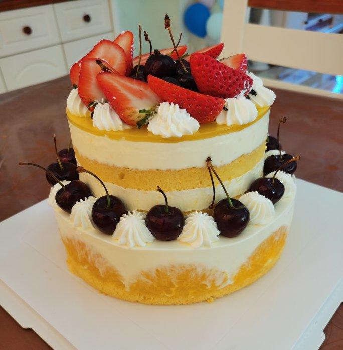 香橙酸奶慕斯蛋糕