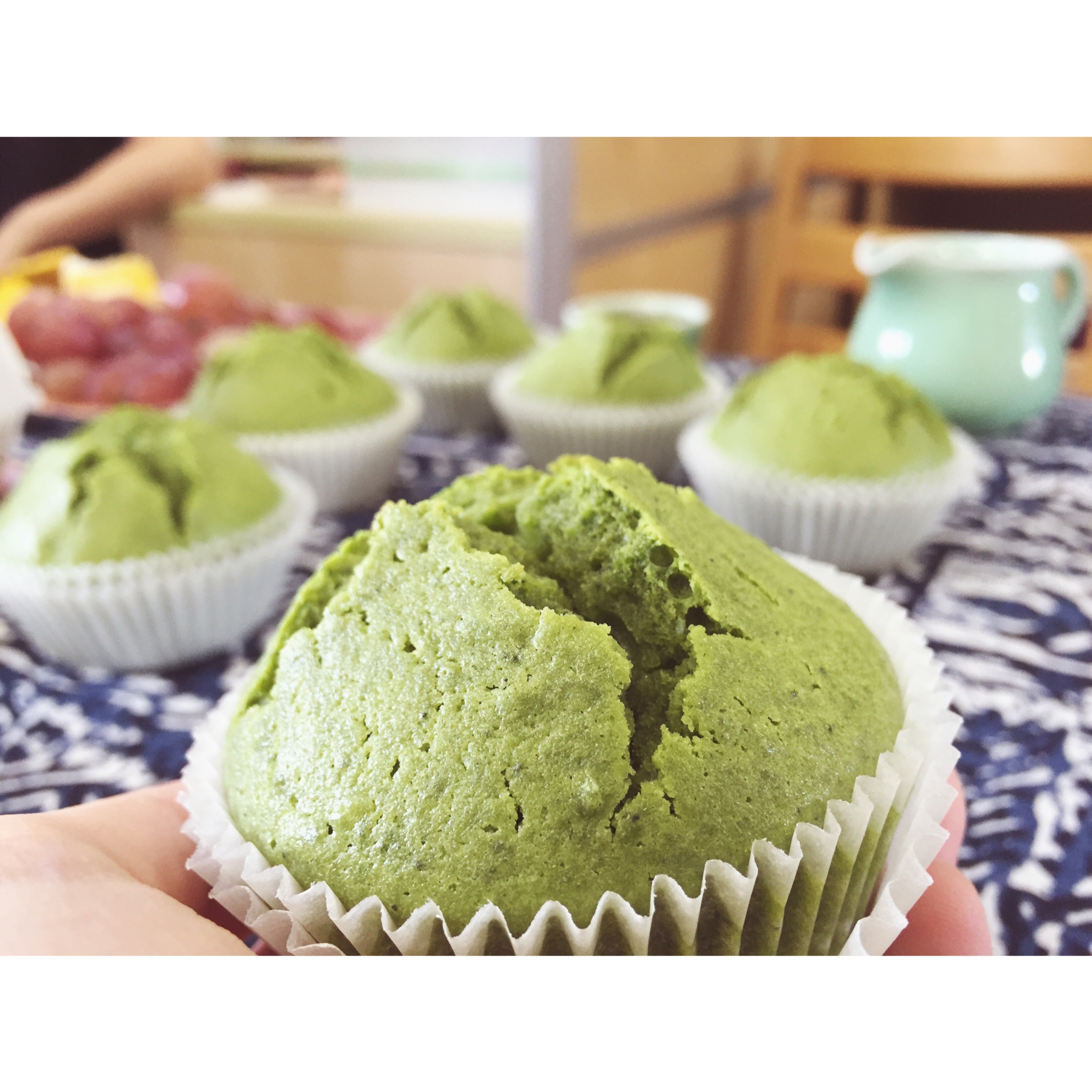 微苦抹茶乳酪杯子蛋糕