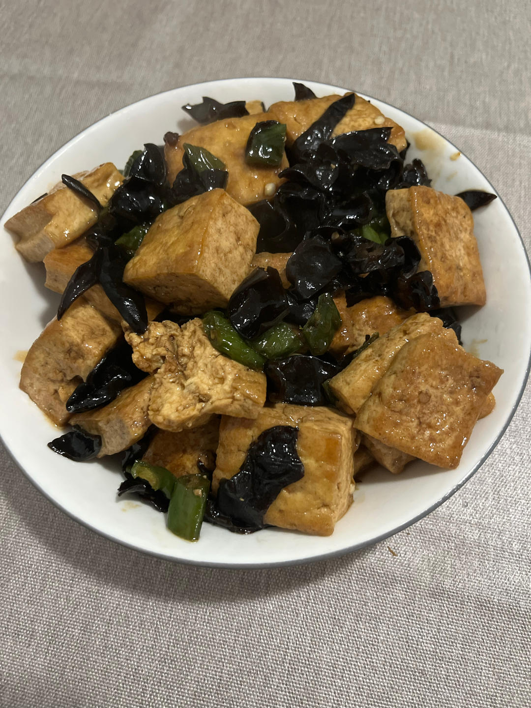 青椒炒豆腐