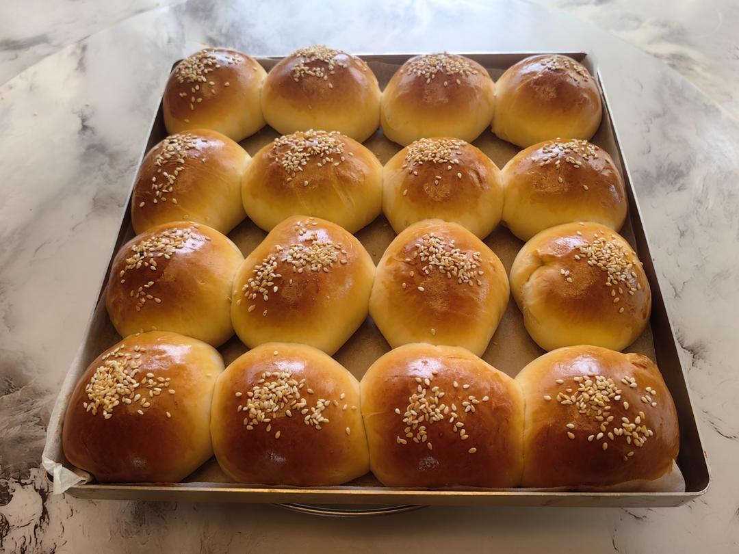 奶黄小餐包-一次发酵超好吃（附快手奶黄馅制作方法）