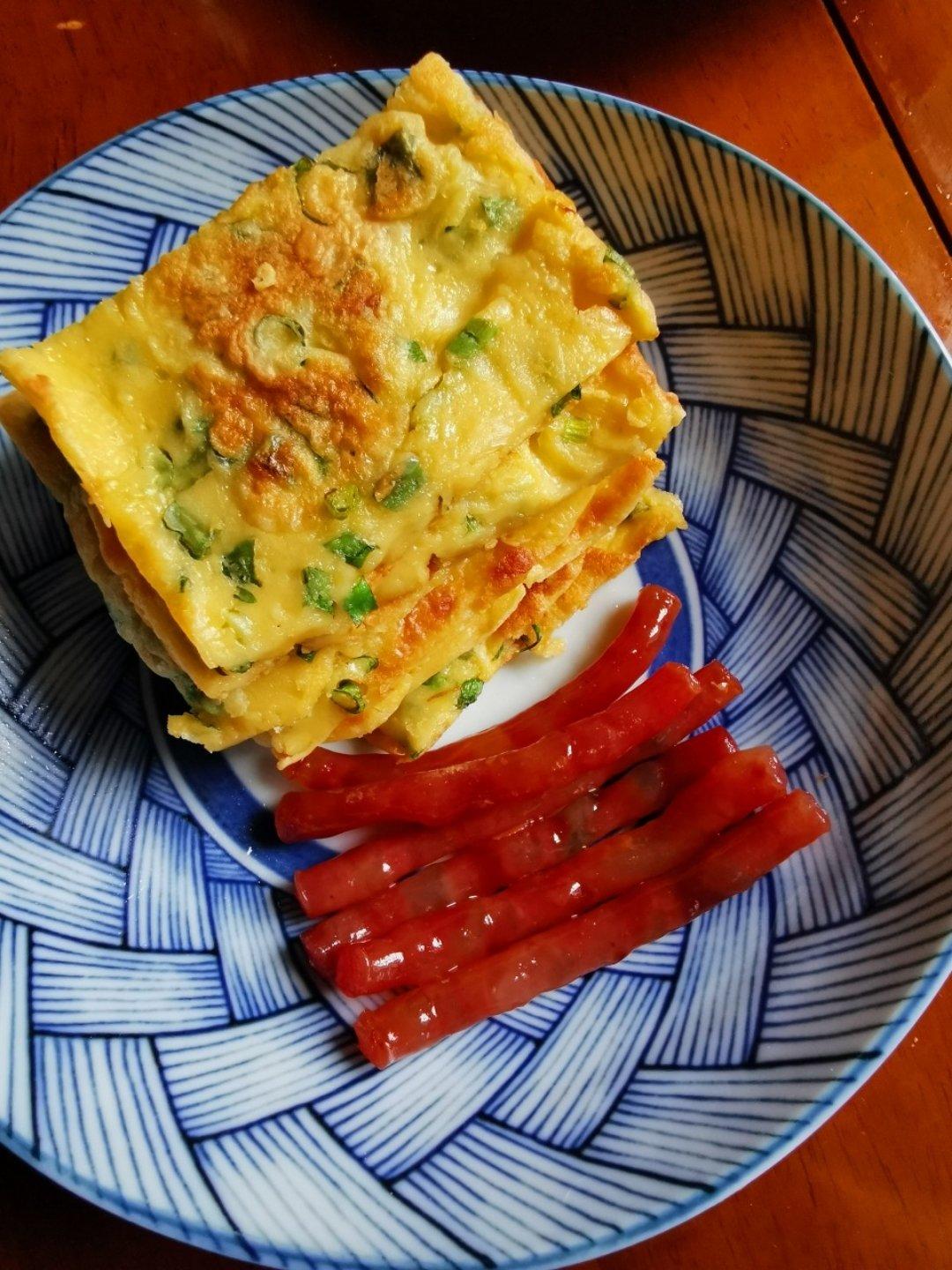 快速早餐鸡蛋葱花饼