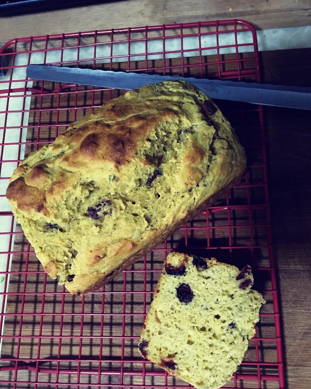 蔓越莓香橙玉米快手面包丨健康·烘焙