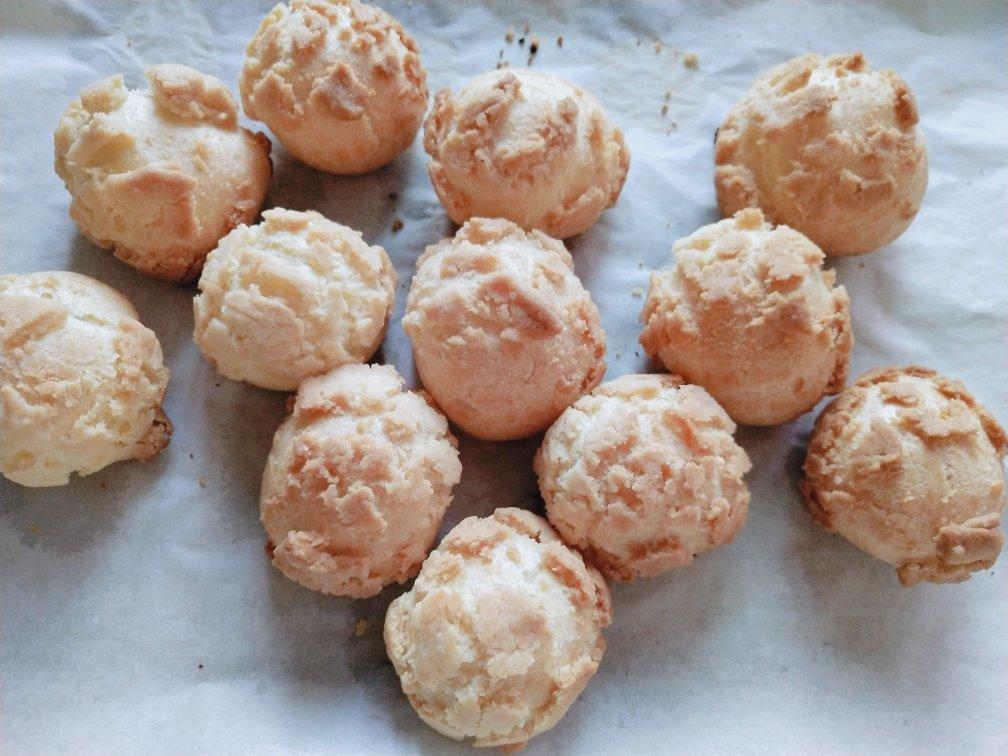 酥皮泡芙（8个小的，普通面粉，植物油）