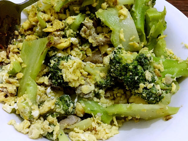 蓝瘦香菇
（西蓝花瘦肉炒香菇）