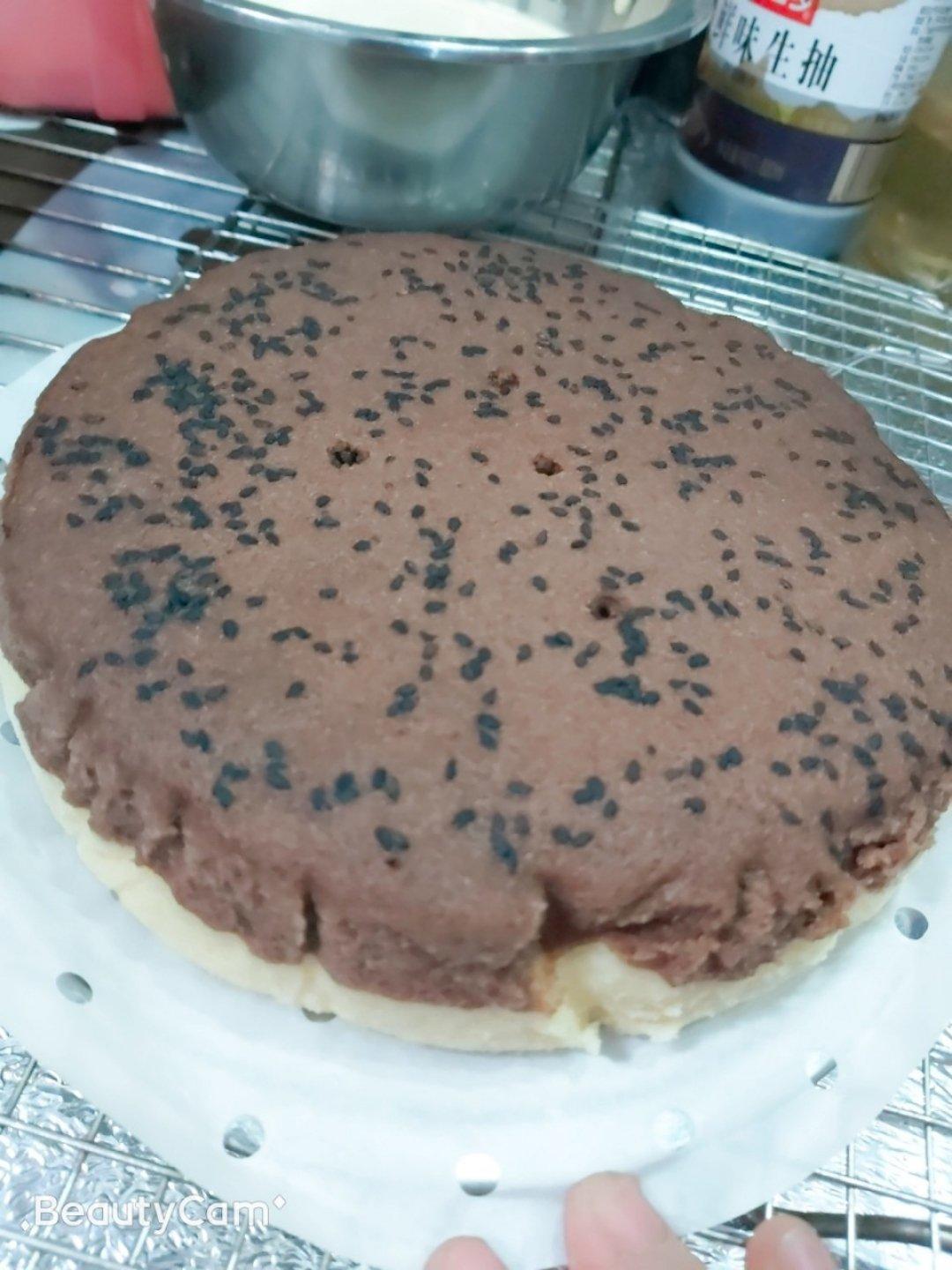 蒸糯米蛋糕：不分蛋无油无水无泡打粉可蒸可烤可电饭煲