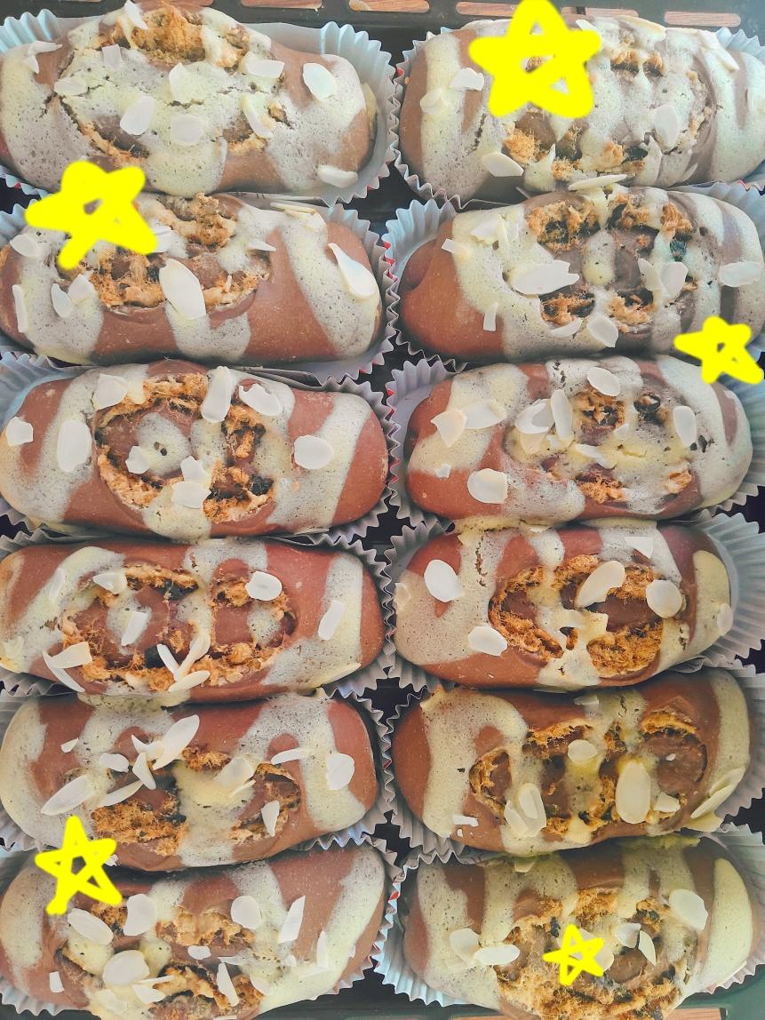 可可花生肉松堡