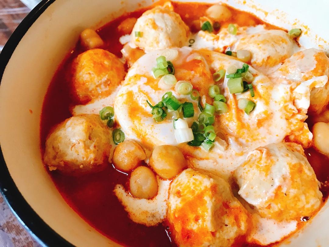 【食材包操作说明】鸡肉丸子鹰嘴豆番茄煲