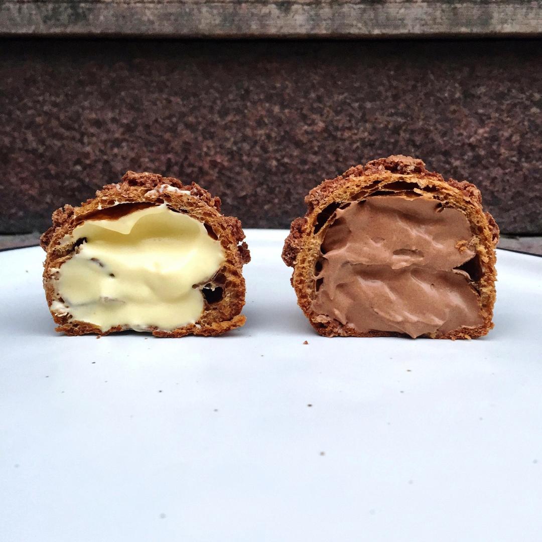 巧克力酥皮泡芙