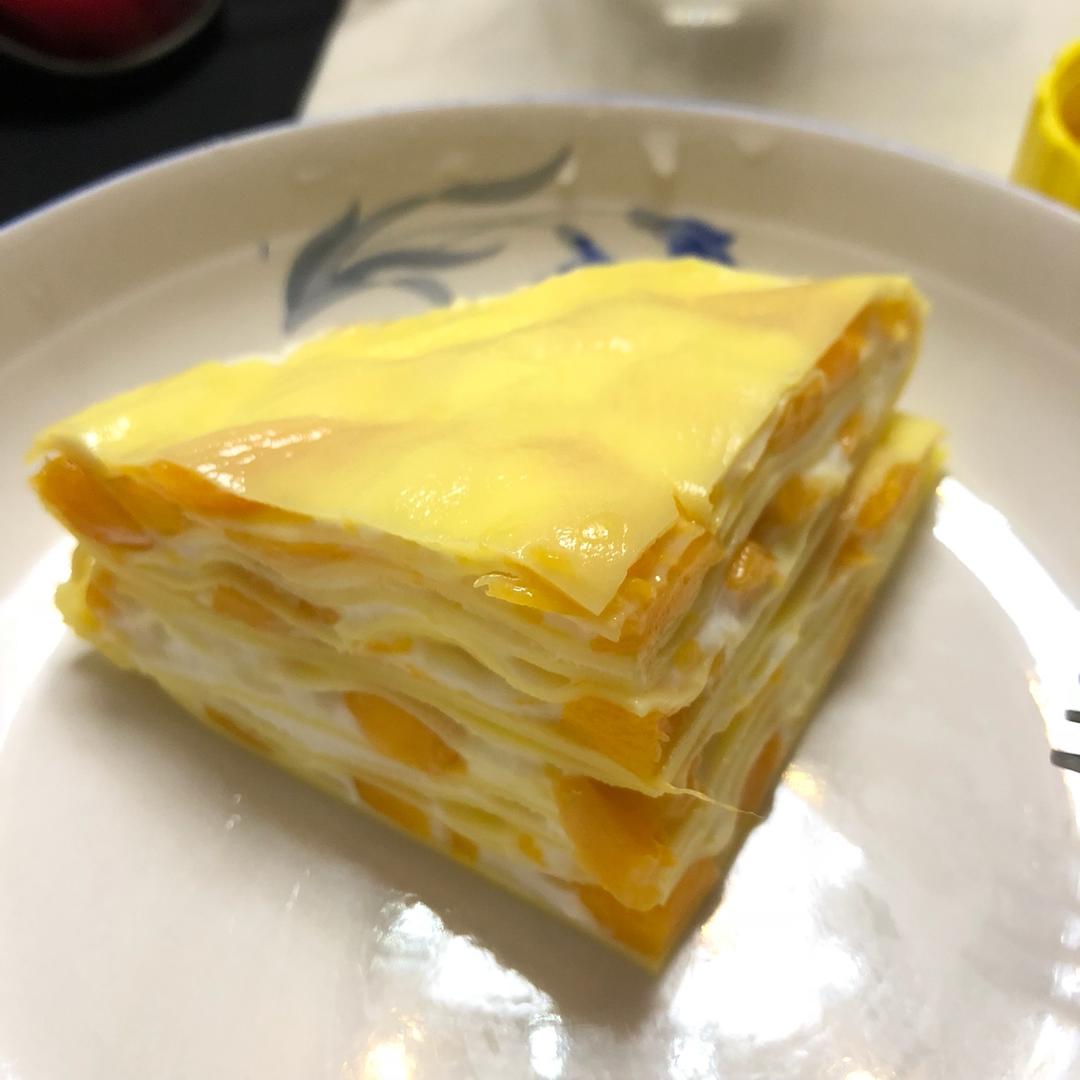 芒果千层蛋糕，100%成功告别煎皮无能