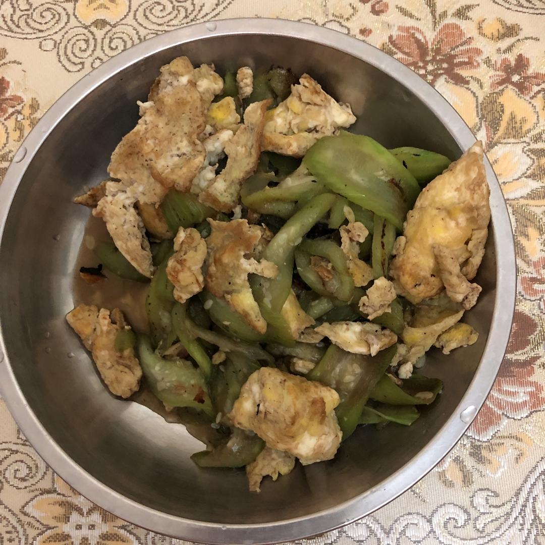 丝瓜炒鸡蛋