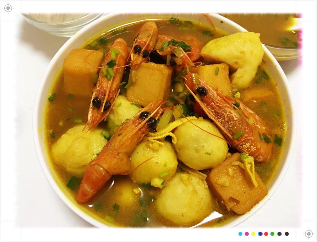 辣味咖喱鱼蛋的做法