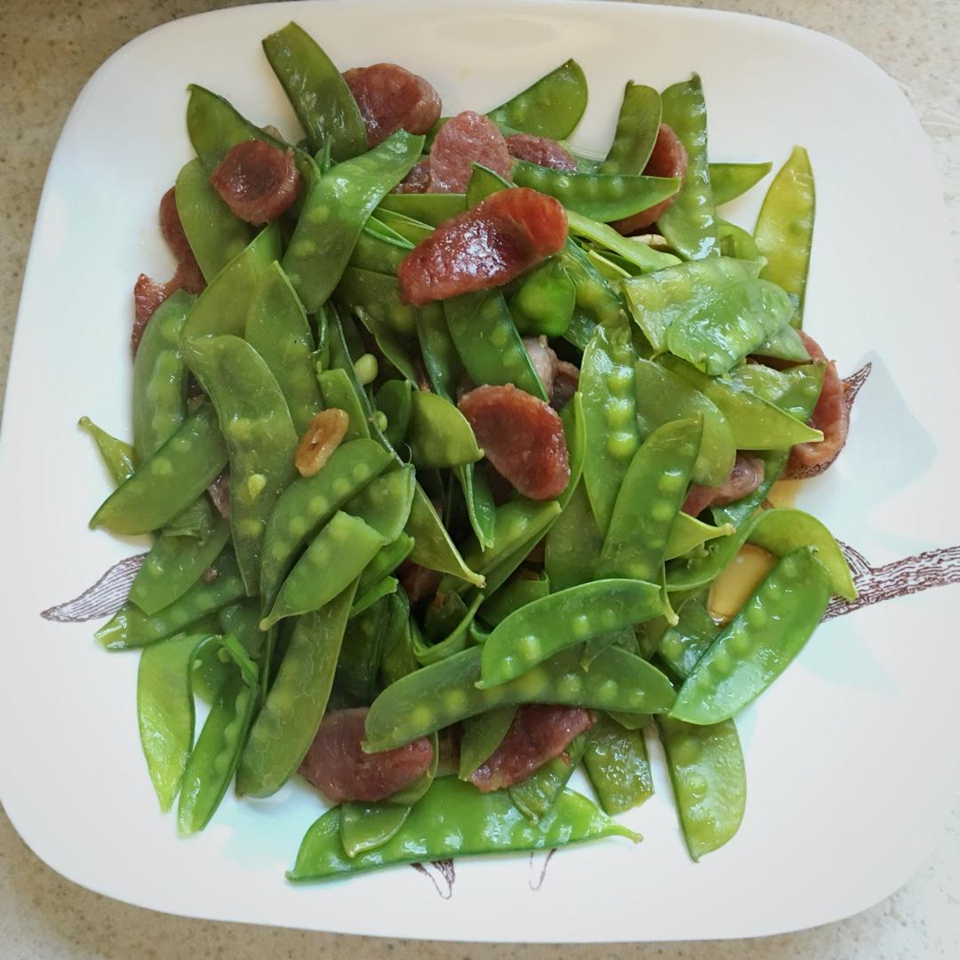 荷兰豆炒腊肉