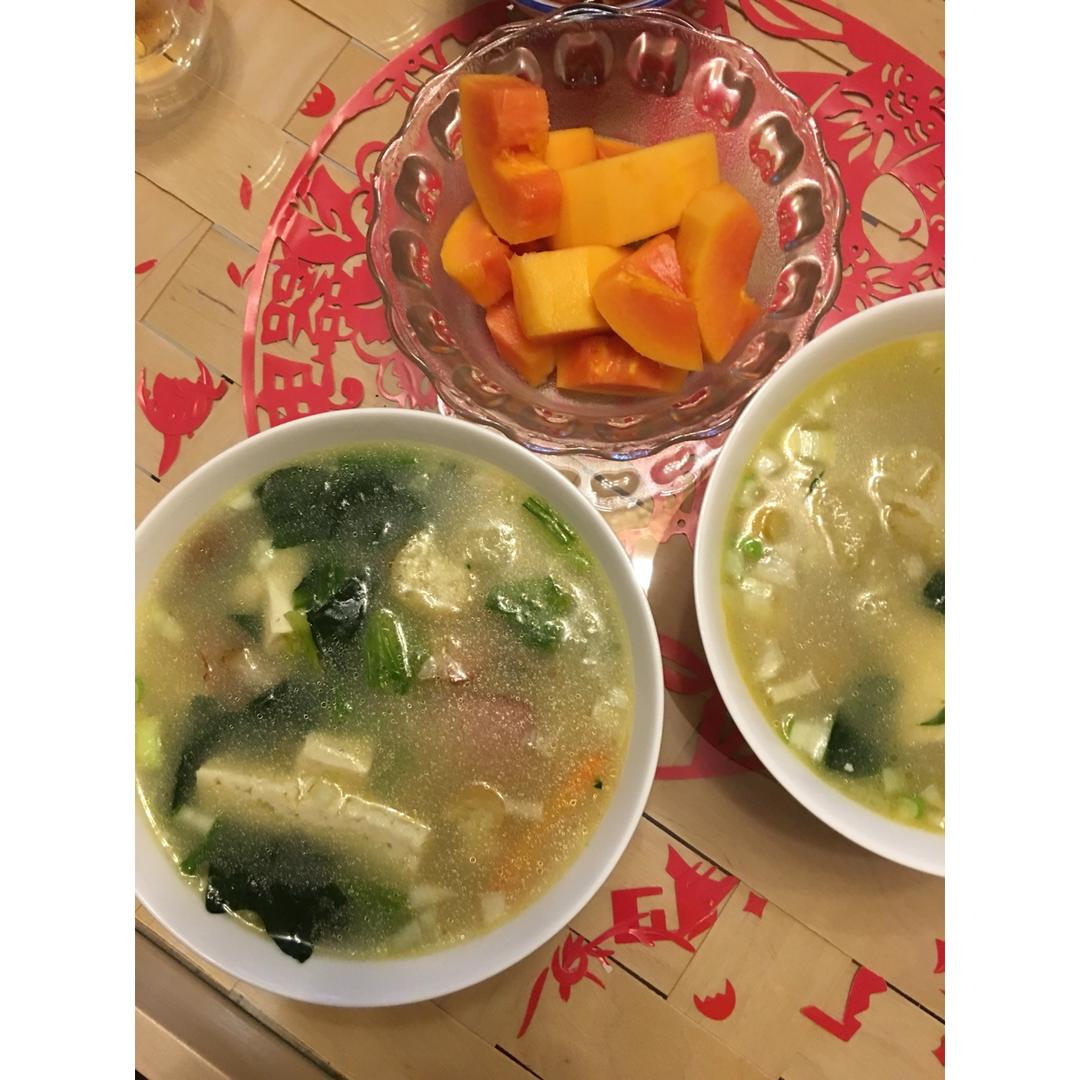 咸肉豆腐汤