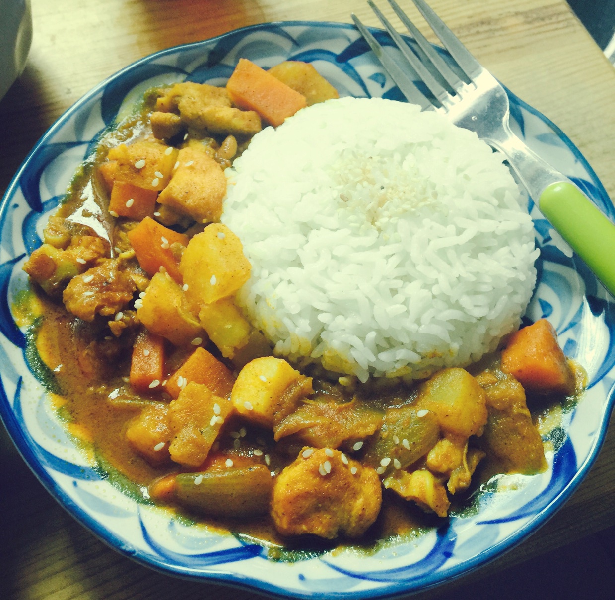 咖喱鸡饭