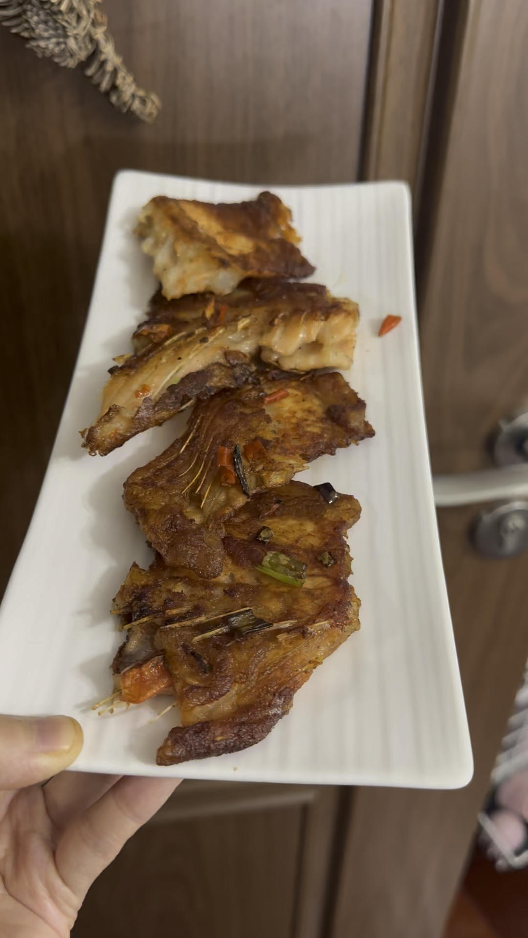 香煎三文鱼骨