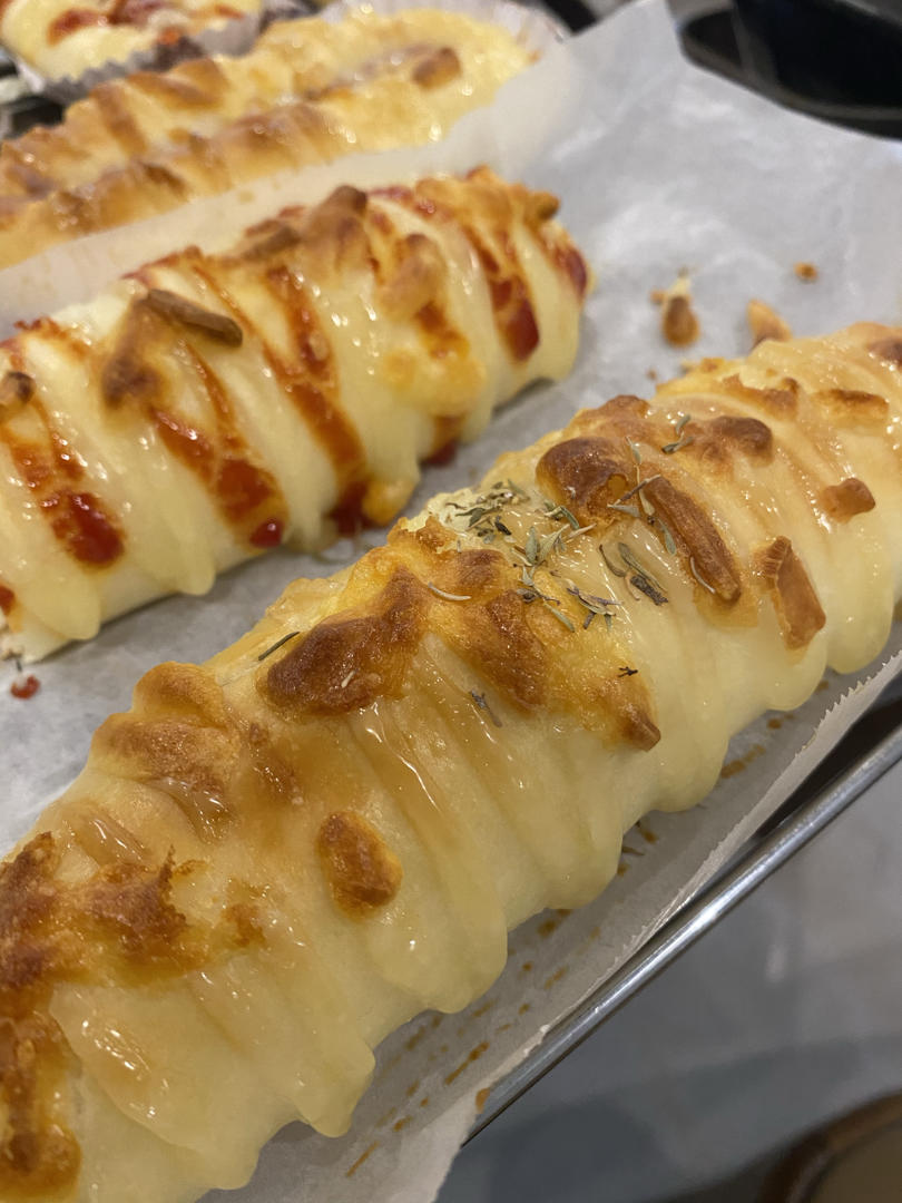 美味的香肠面包