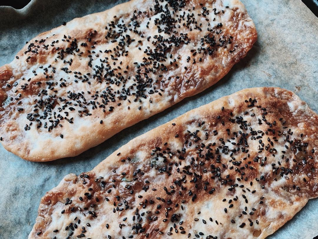 👩‍🍳香喷喷的榨菜鲜肉锅盔～吃一次忘不了💁🏻‍♀️