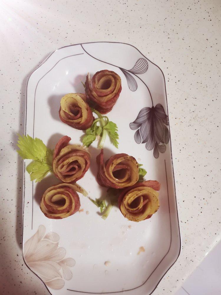 培根土豆玫瑰卷㊙️好吃好看✅一学就会