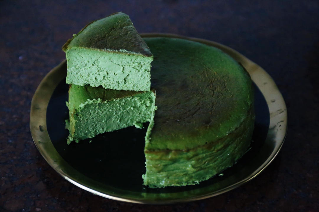 流心抹茶巴斯克芝士蛋糕
