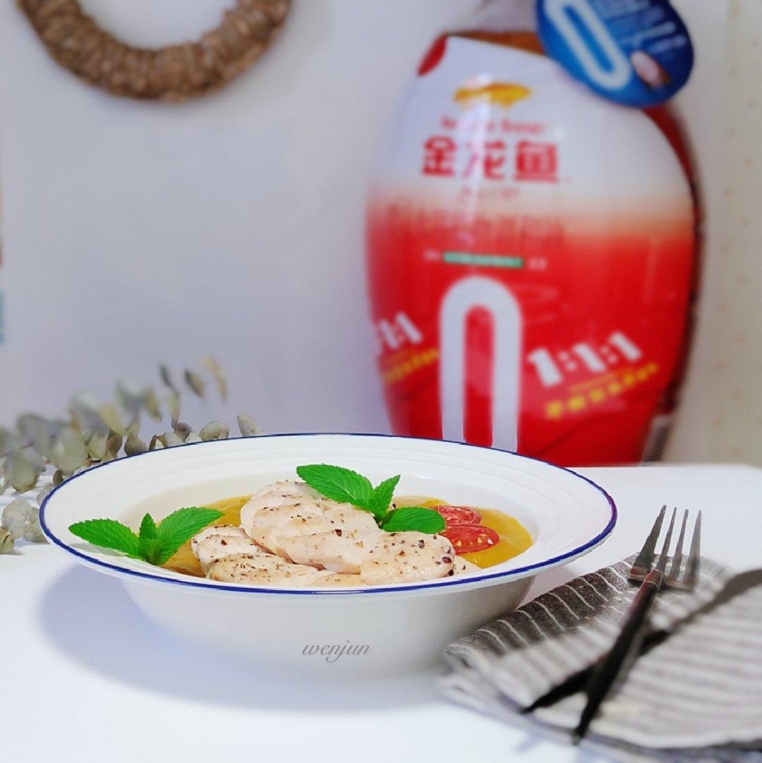 南瓜香煎鸡胸肉——笔笔私房食谱之轻食餐