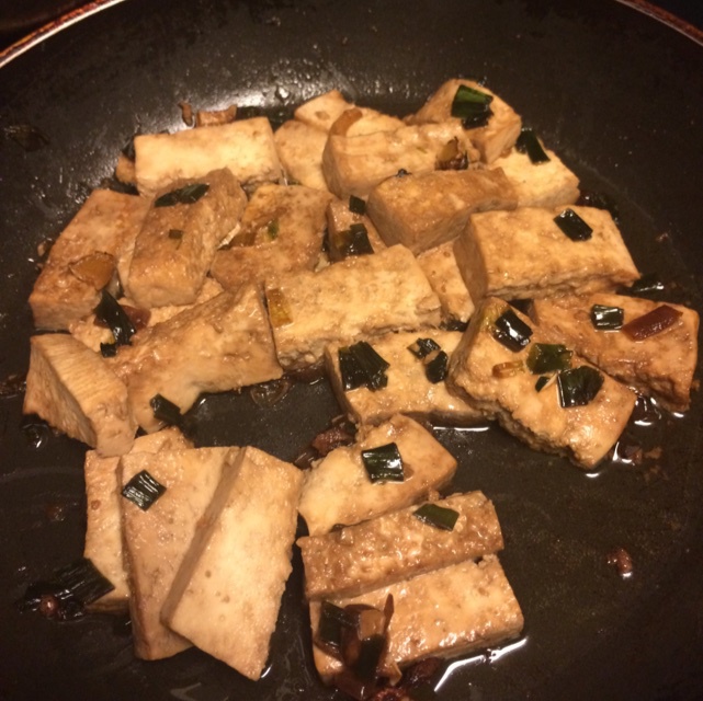 葱油烧豆腐