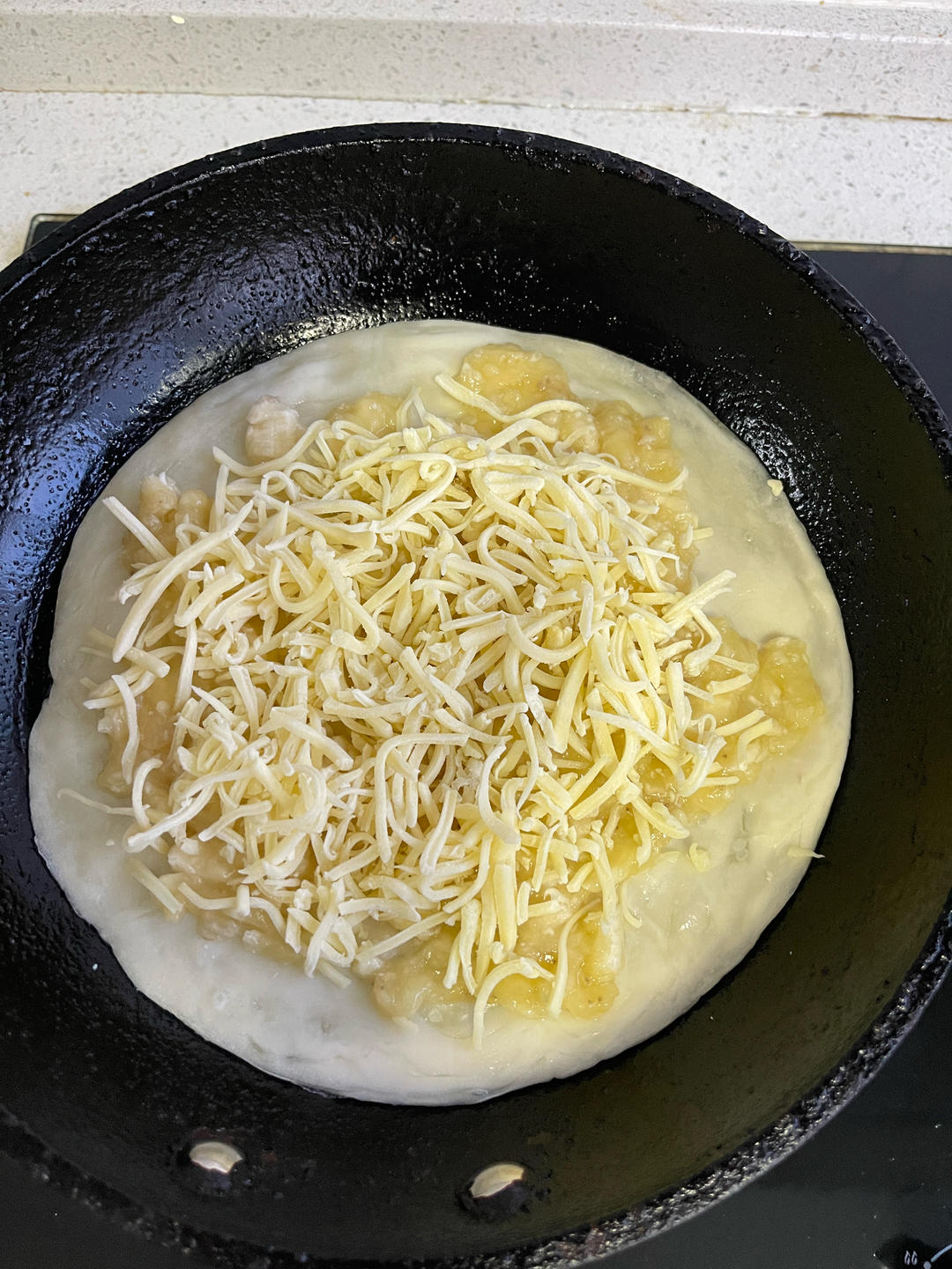 小学生十分钟早餐-芝士香蕉饼