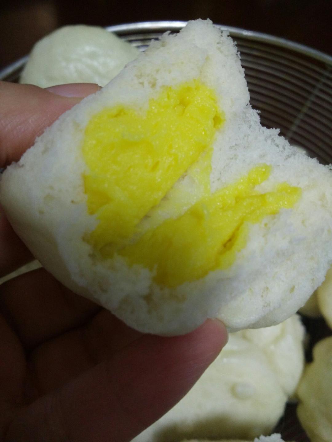 自制无油奶黄包