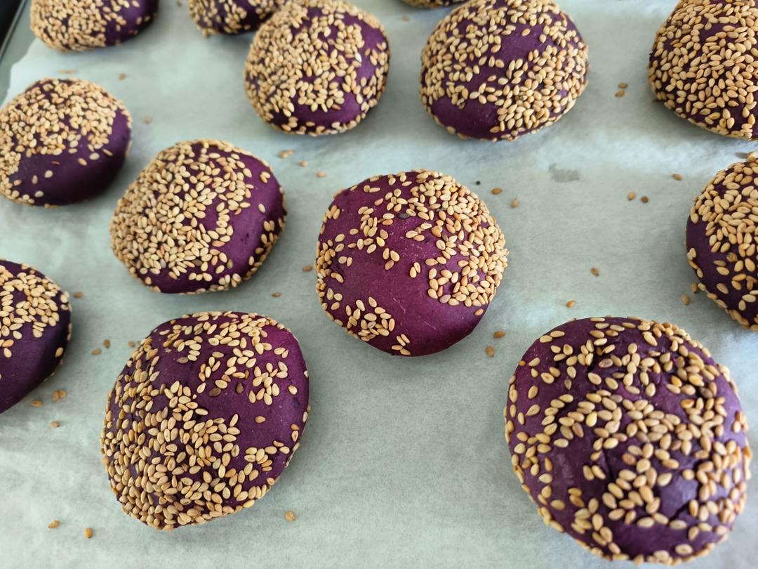 空气炸锅🥛奶香紫薯饼🔥软糯Q弹好吃不能停