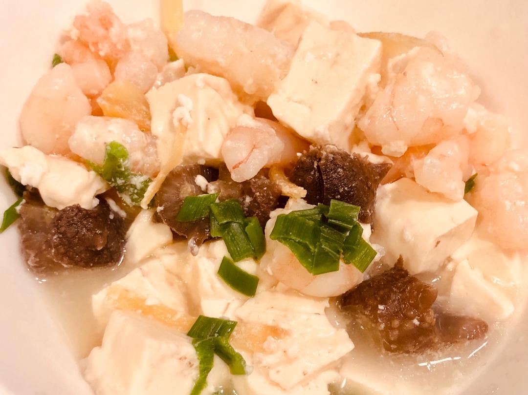 虾仁豆腐煲