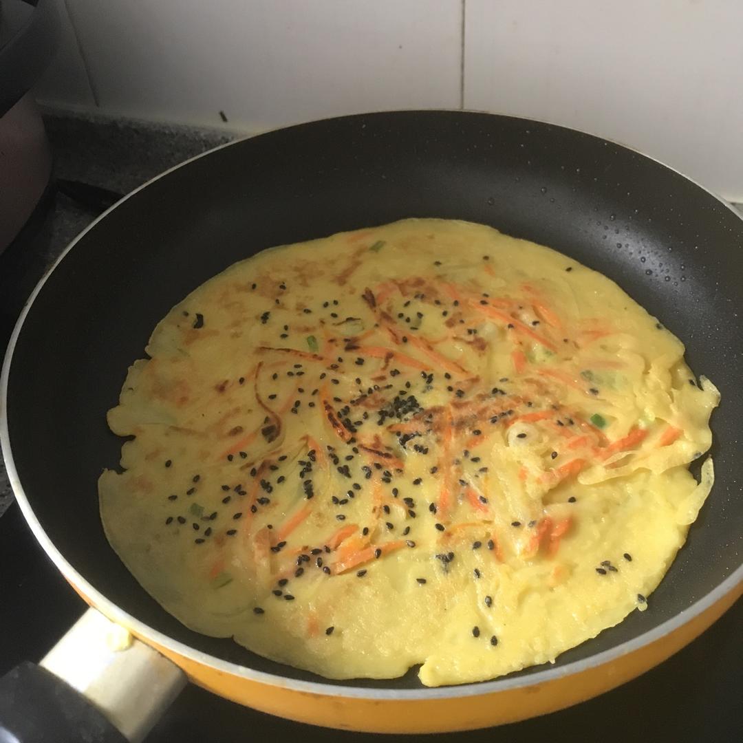 三丝蔬菜鸡蛋饼（超详细）
