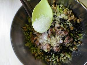 芹菜冬菇木耳猪肉饺的做法 步骤9