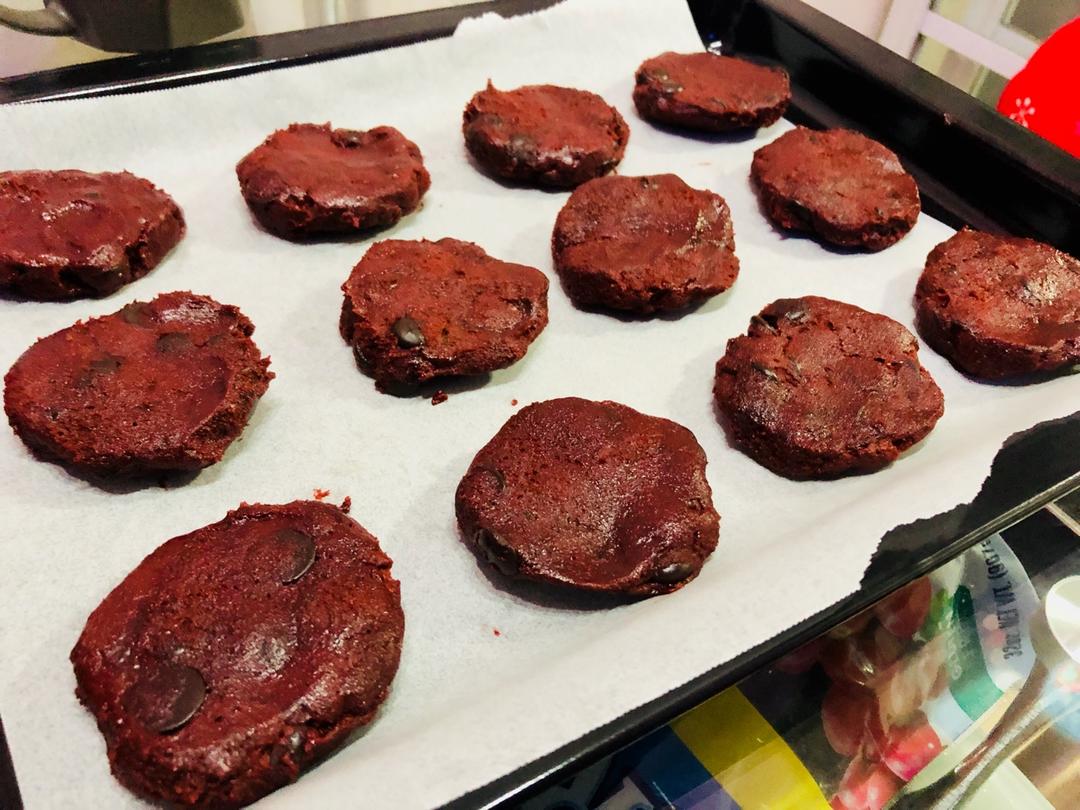 红丝绒可可块软cookie---Meggle黄油试用