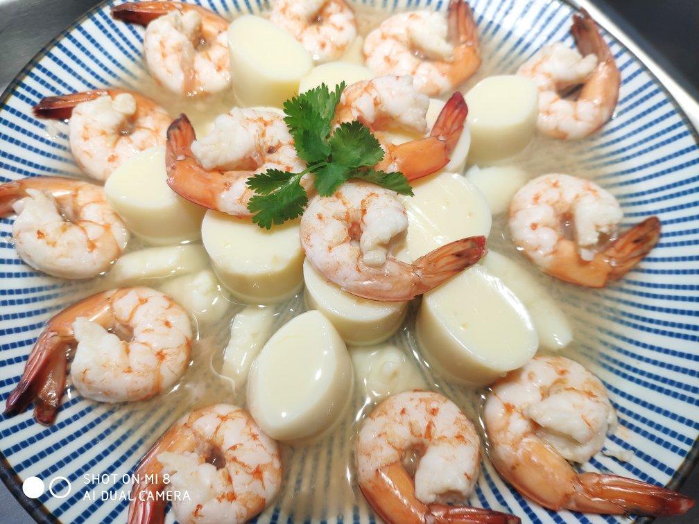 日式豆腐蒸虾仁
