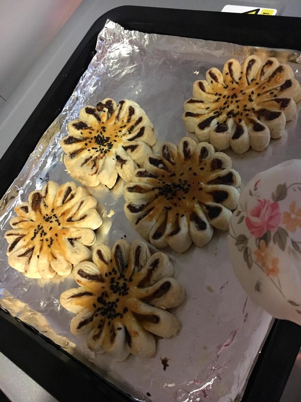 枣泥菊花酥