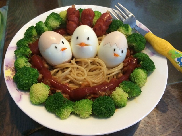 饥饿的小鸟面条