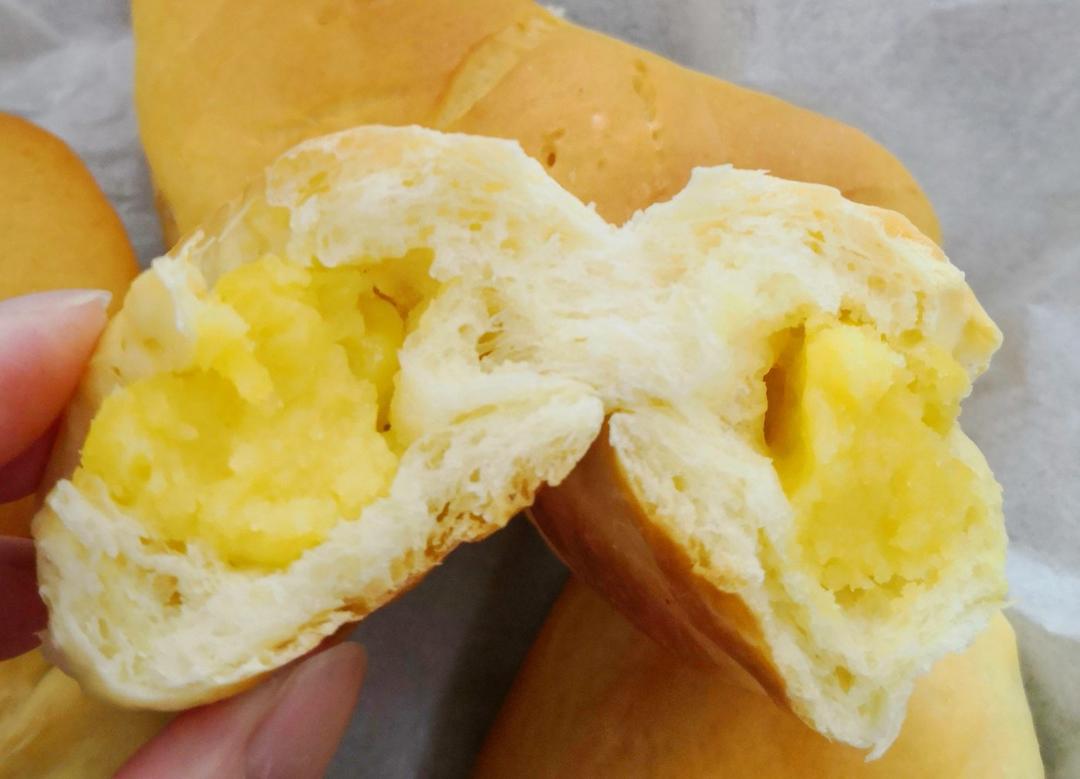 奶黄小餐包-一次发酵超好吃（附快手奶黄馅制作方法）