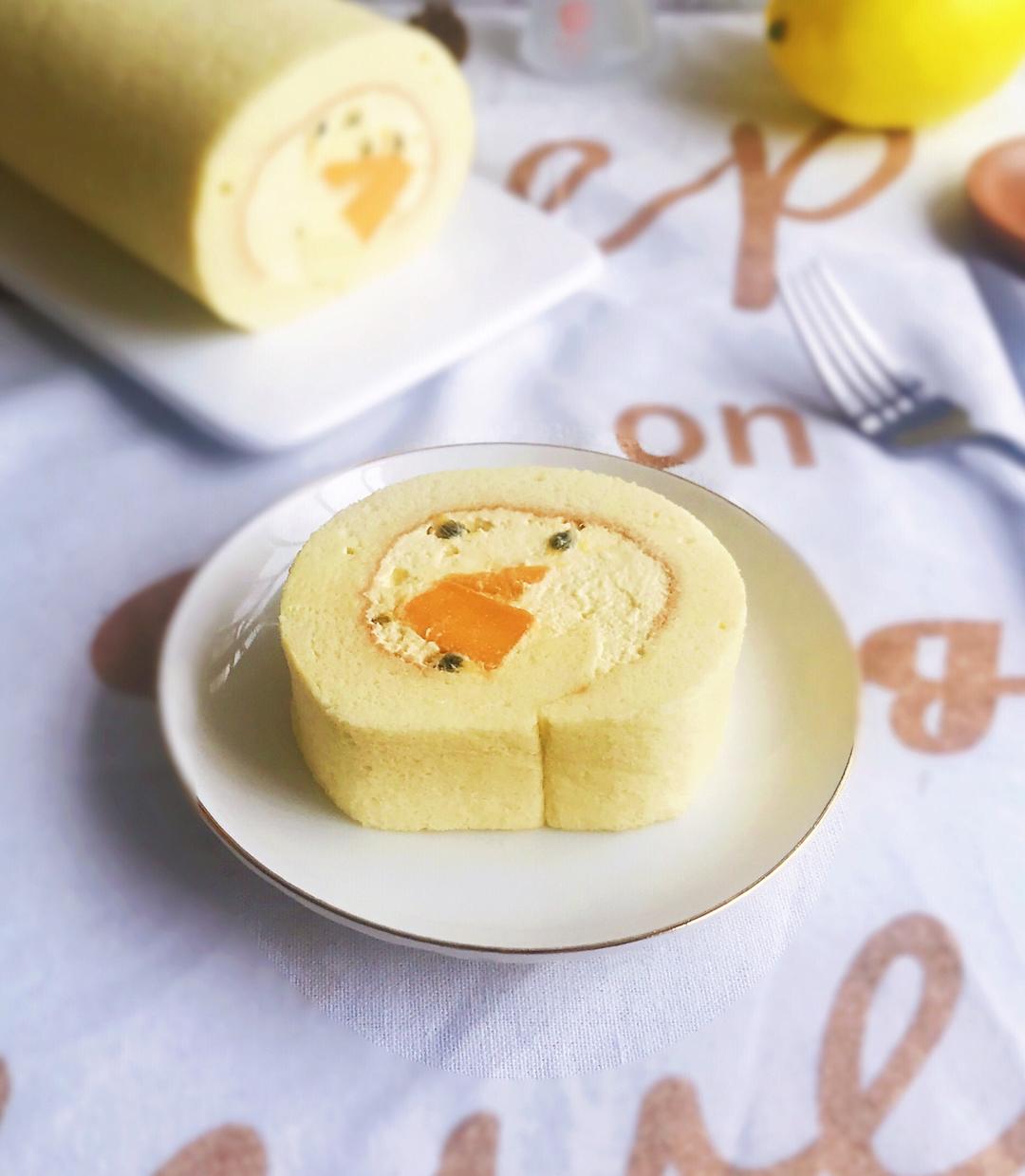 “夏威夷”蛋糕卷（百香果椰芒蛋糕卷）