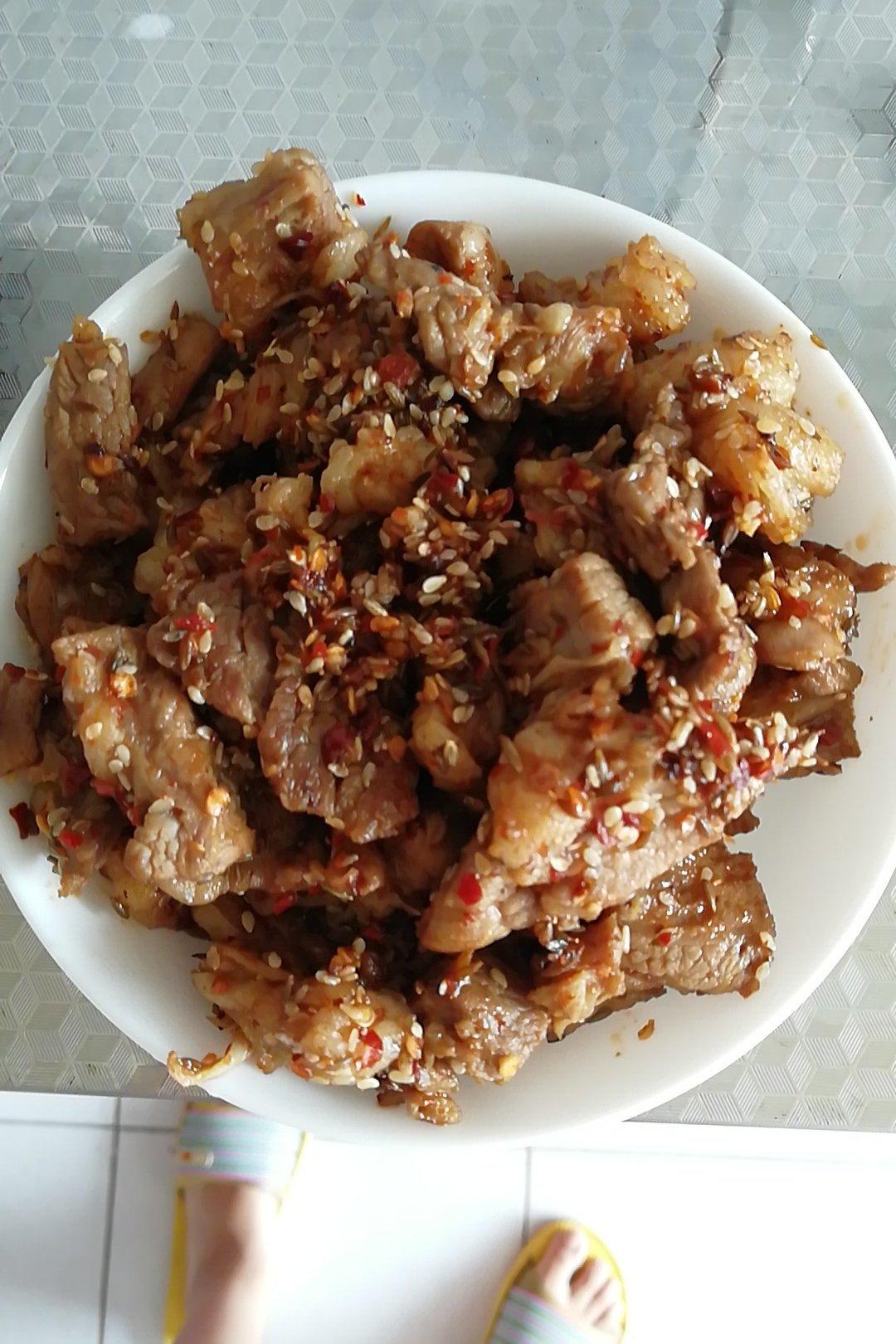 孜然牛肉粒